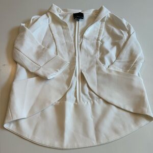 Harlowe & Graham Elegant Cream Blazer